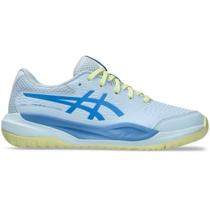 Asics Gel-Resolution X GS Light Blue/White Junior Tennis Shoe