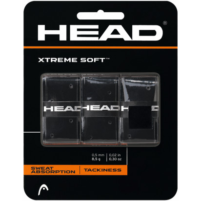 Head Xtreme Soft Overgrip 3 Pack Black