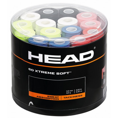 Head Xtreme Soft Bulk Multicoloured Overgrip Pack (60 Pack)