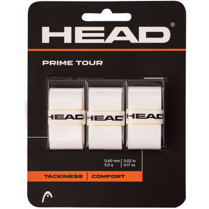 Head Prime Tour White Overgrip 3 Pack
