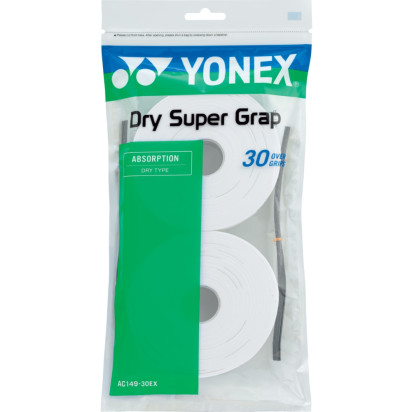 Yonex Super Grap Dry 30 Pack White