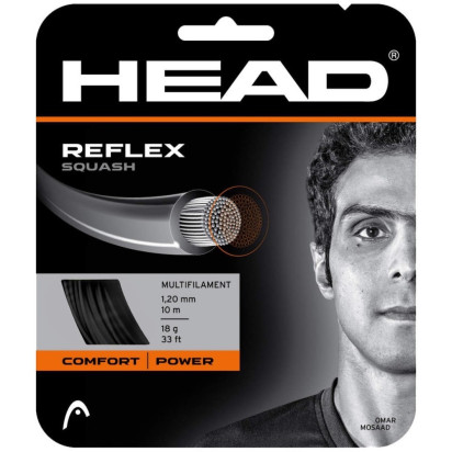 Head Reflex Squash Black Set 1.20mm