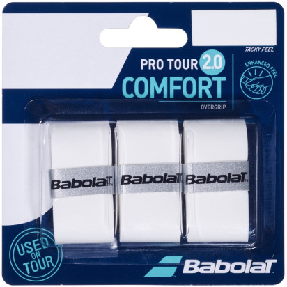 Babolat Pro Tour 2.0 White 3 Pack Overgrips
