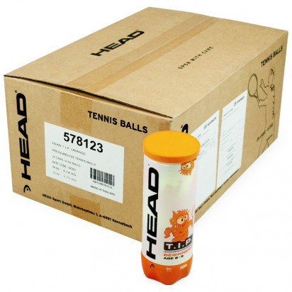 Head T.I.P. Orange Box of Balls (24 x 3 Ball Cans)