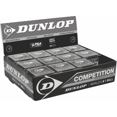 Dunlop Competition Box of 12 Squash Balls