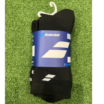 Babolat Crew Socks 3 Pack Black 12.5-14.5