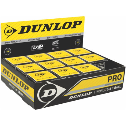 Dunlop Pro Box of 12 Squash Balls