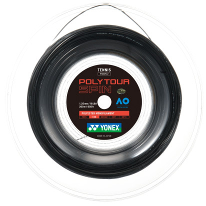 Yonex Poly Tour Spin 1.25mm Black Tennis Reel