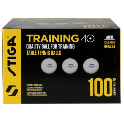 STIGA Training 40+ Table Tennis Balls - 100 Pack