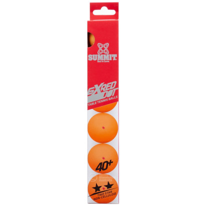 Summit 2 Star Orange Red Dot Balls (6 Pack)