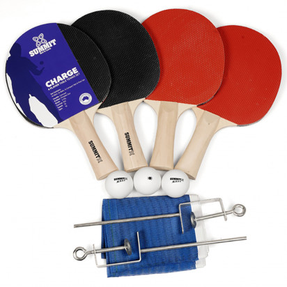 Summit Charge 4 Player Table Tennis Set