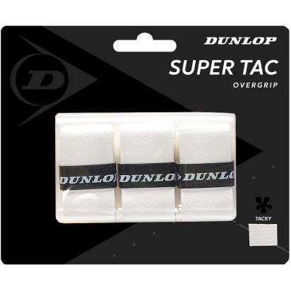 Dunlop Super Tac Overgrip White 3 pack