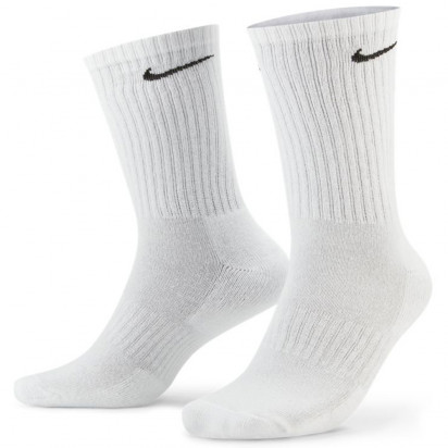 Nike Everyday Cushioned White/Grey/Black 3 Pack Socks