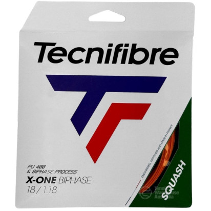 Tecnifibre X-One Biphase 1.18 Orange Squash Set