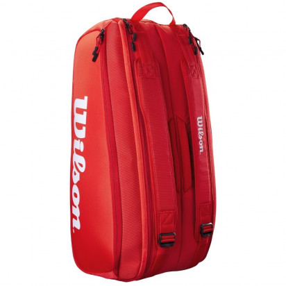 Wilson Super Tour Red 9 Racquet Tennis Bag