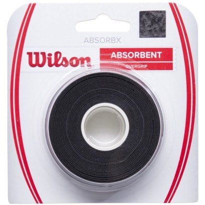Wilson Absorbx Overgrip Black 3 Pack  