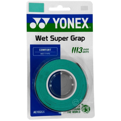 Yonex Super Grap Wet 3 Pack Teal Green