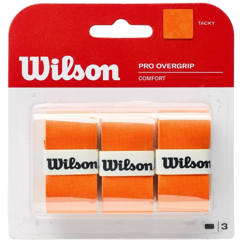 Wilson Pro Overgrip Orange 3 Pack